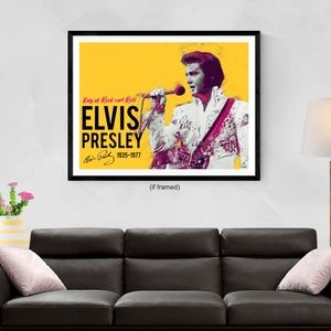 Elvis Presley Poster King of Rock and Roll (24x18)